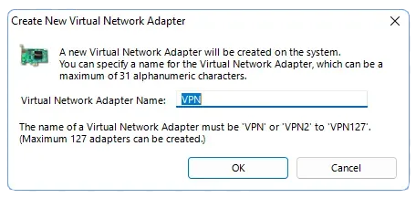 Создание нового подключения в SoftEther VPN