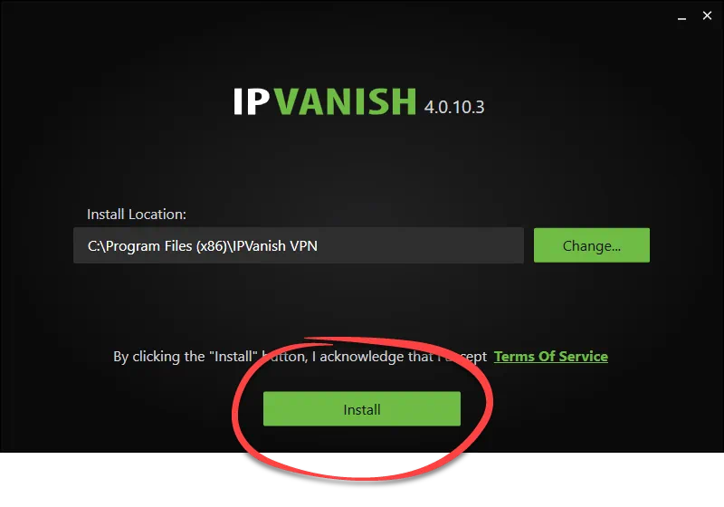 Установка IPVanish VPN
